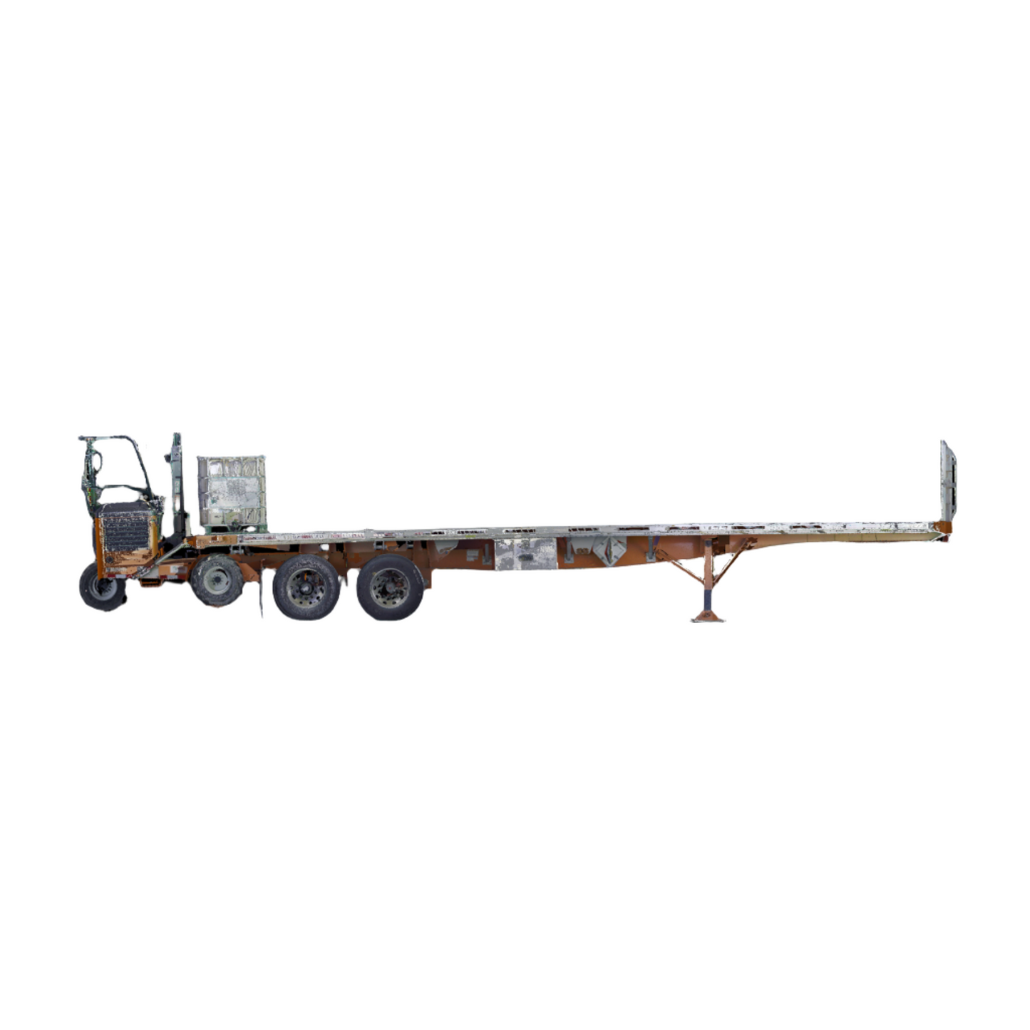 Flatbed Trailer with Forklift