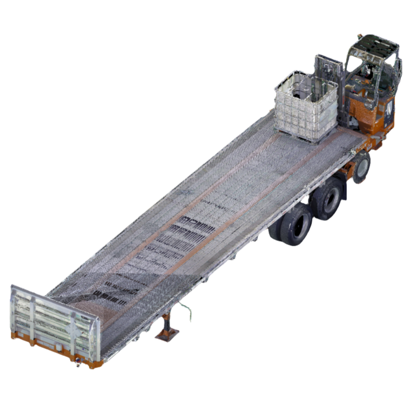 Flatbed Trailer with Forklift