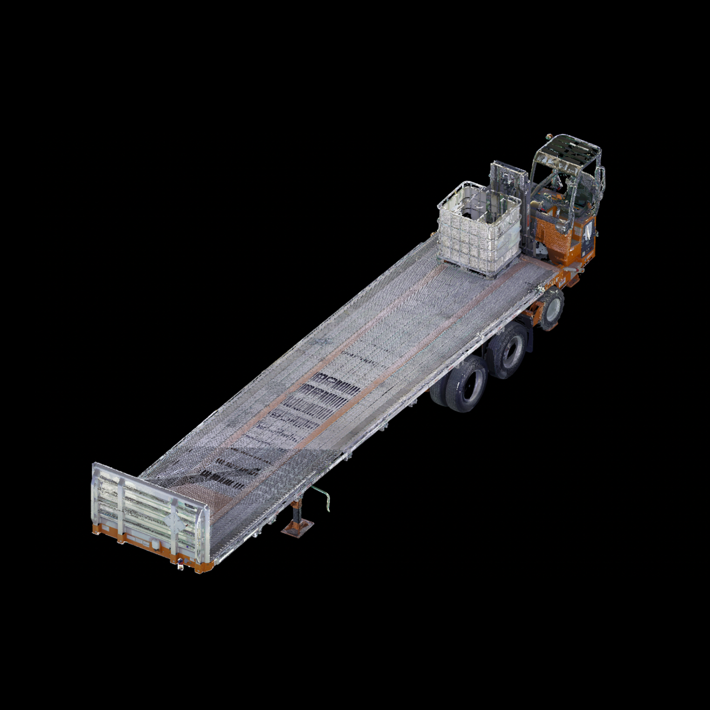 Flatbed Trailer with Forklift