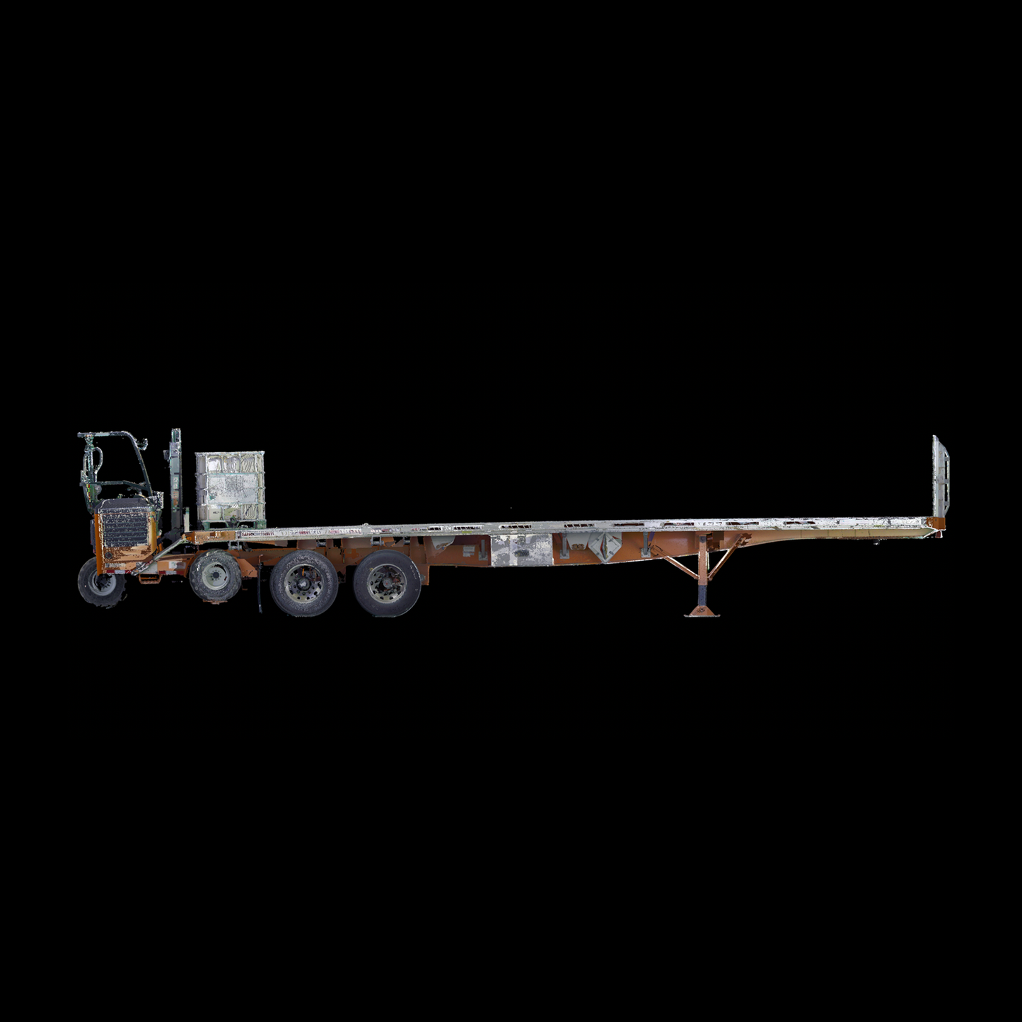 Flatbed Trailer with Forklift