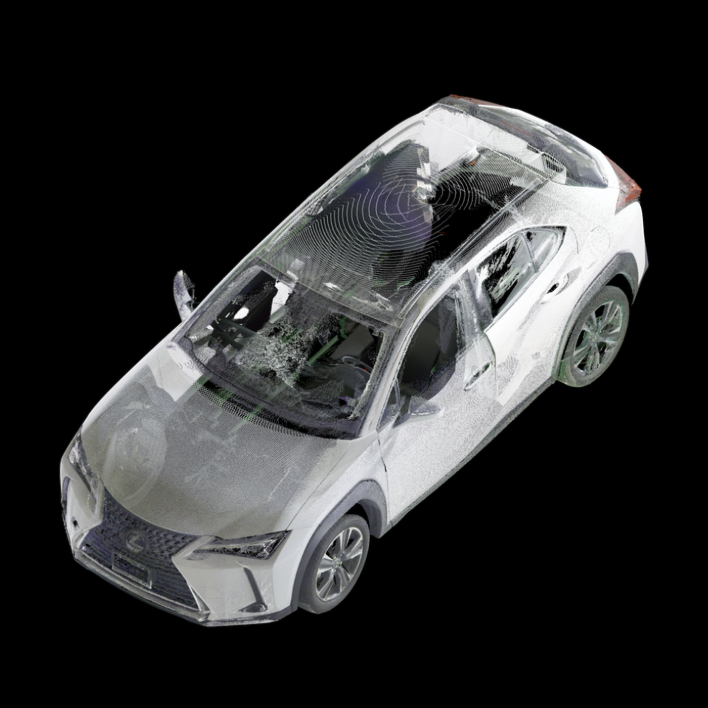Lexus UX 2022 3D Laser Scan Point Cloud Model – Car Clouds